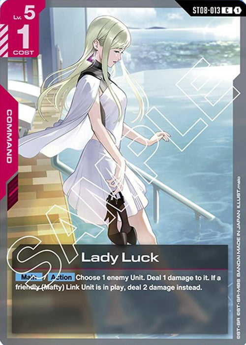 Image for Lady Luck (ST08-013) [Starter Deck 08: Flash of Radiance] - Gundam Card Game