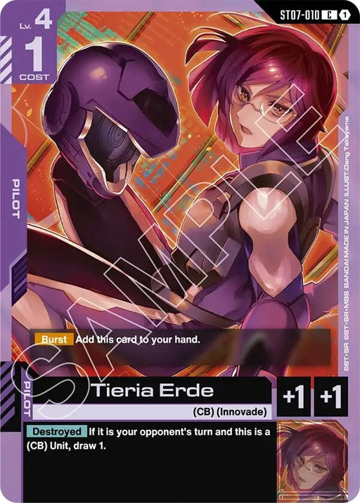 Image for Tieria Erde (ST07-010) [Starter Deck 07: Celestial Drive] - Gundam Card Game
