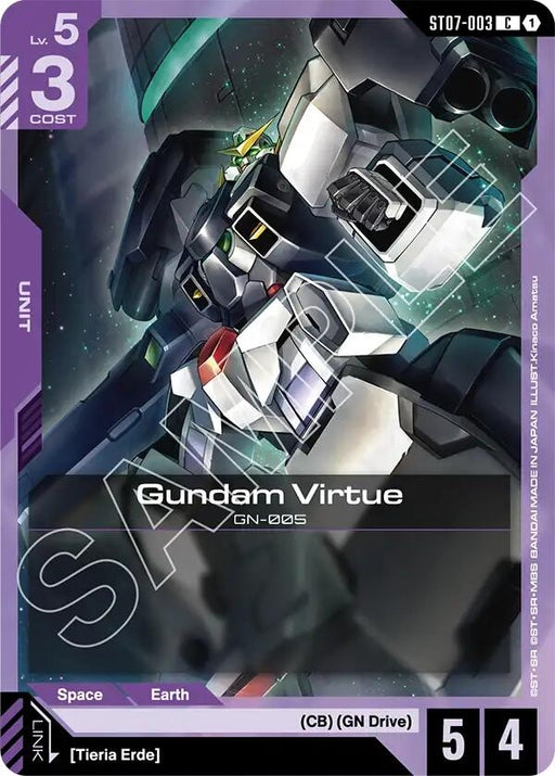 Image for Gundam Virtue (ST07-003) (ST07-003) [Starter Deck 07: Celestial Drive] - Gundam Card Game