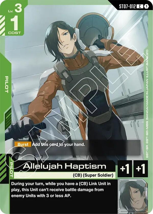 Image for Allelujah Haptism (ST07-012) [Starter Deck 07: Celestial Drive] - Gundam Card Game