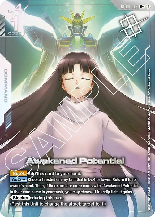 Image for Awakened Potential (Store Tournament Winner Pack 03) (GD03-118) (Holofoil) [Gundam Promotional Cards] - Gundam Card Game