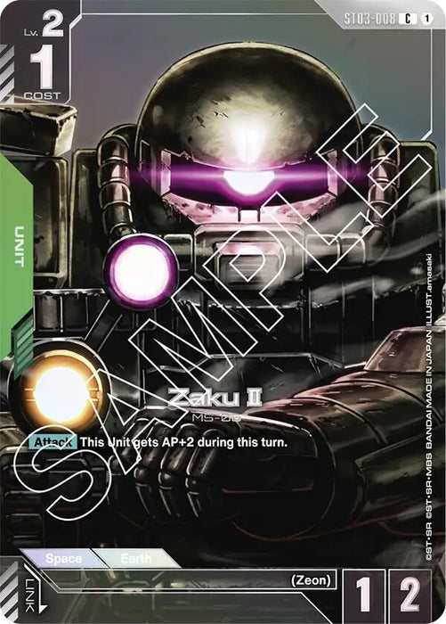 Image for Zaku II (Premium Card Collection) (ST03-008) (Holofoil) [Gundam Promotional Cards] - Gundam Card Game