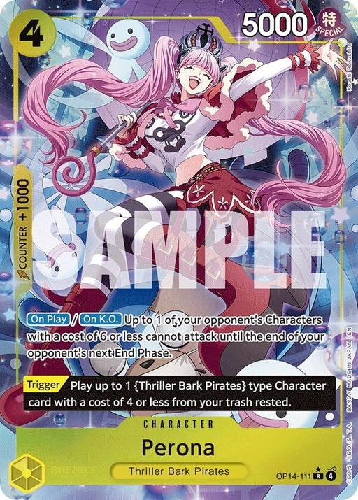 Image for Perona - OP14-111 (Alternate Art) (OP14-111) (Foil) [The Azure Sea's Seven] - One Piece Card Game