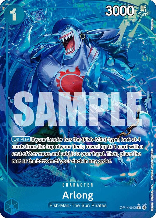 Image for Arlong (Alternate Art) (OP14-042) (Foil) [The Azure Sea's Seven] - One Piece Card Game