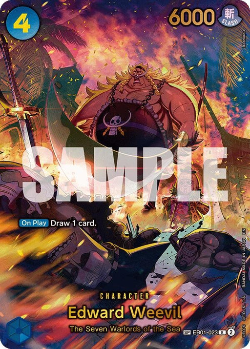 Image for Edward Weevil - EB01-023 (SP) (Alternate Art) (Reprint) (EB01-023) (Foil) [The Azure Sea's Seven] - One Piece Card Game