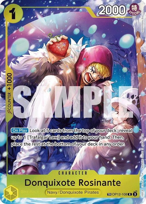 Image for Donquixote Rosinante - OP12-108 (Reprint) (OP12-108) (Foil) [The Azure Sea's Seven] - One Piece Card Game