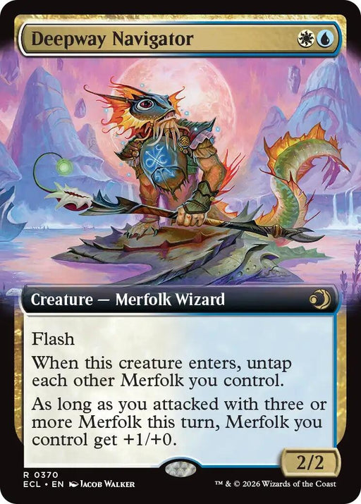 Image for Deepway Navigator (Extended Art) (370) (Foil) [Lorwyn Eclipsed] - Magic: The Gathering