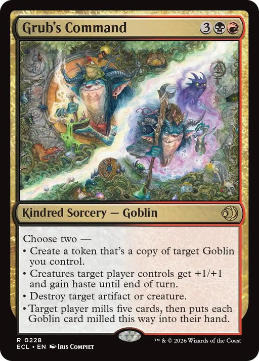 Image for Grub's Command (228) [Lorwyn Eclipsed] - Magic: The Gathering
