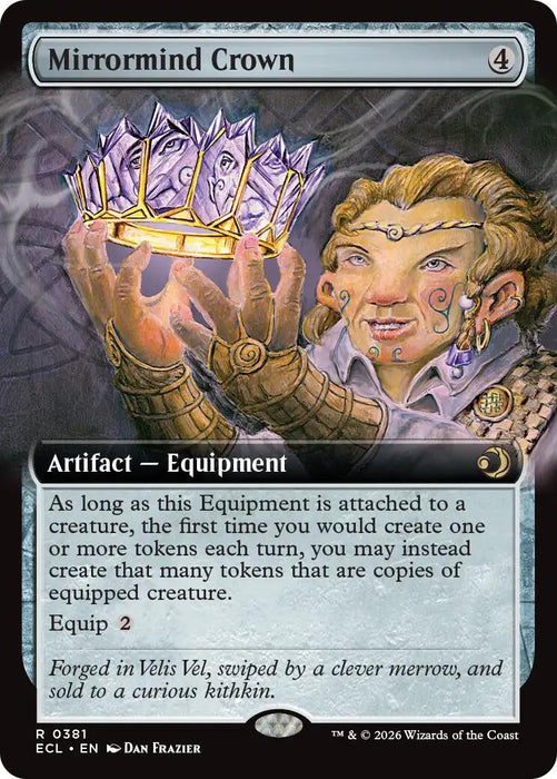 Image for Mirrormind Crown (Extended Art) (381) (Foil) [Lorwyn Eclipsed] - Magic: The Gathering