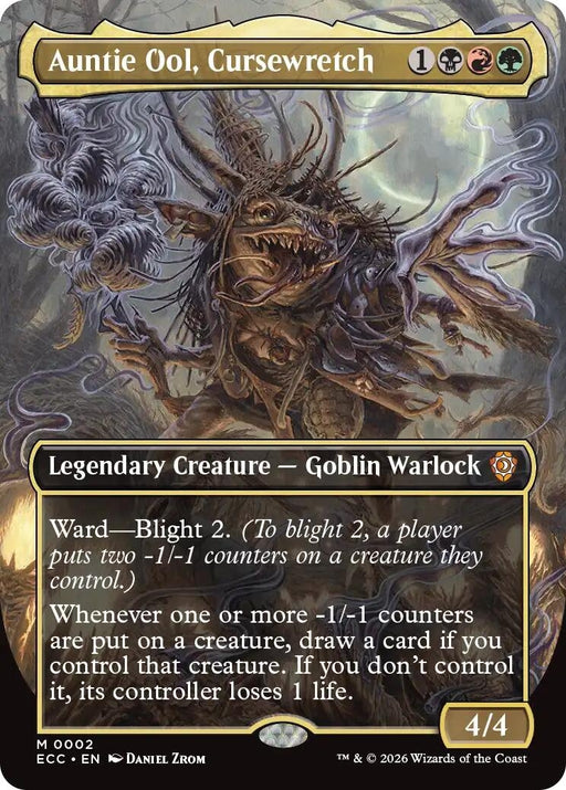 Image for Auntie Ool, Cursewretch (Borderless) (2) (Foil) [Lorwyn Eclipsed] - Magic: The Gathering