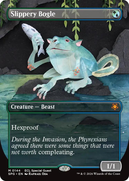 Image for Slippery Bogle (Borderless) (144) (Foil) [Special Guests] - Magic: The Gathering
