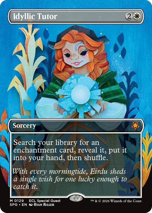 Image for Idyllic Tutor (Borderless) (129) [Special Guests] - Magic: The Gathering