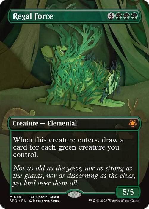 Image for Regal Force (Borderless) (141) (Foil) [Special Guests] - Magic: The Gathering