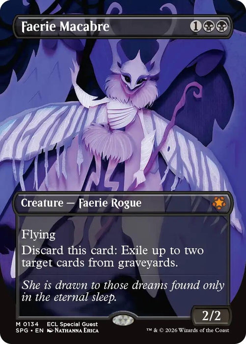 Image for Faerie Macabre (Borderless) (134) (Foil) [Special Guests] - Magic: The Gathering