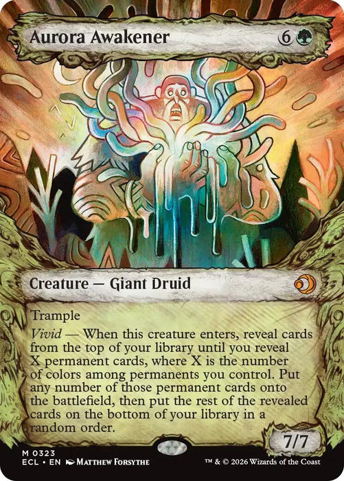 Image for Aurora Awakener (Showcase) (323) (Foil) [Lorwyn Eclipsed] - Magic: The Gathering