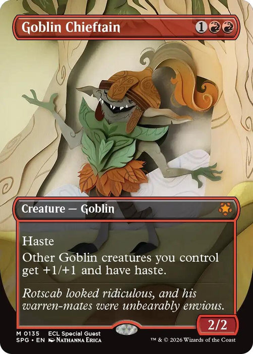 Image for Goblin Chieftain (Borderless) (135) [Special Guests] - Magic: The Gathering