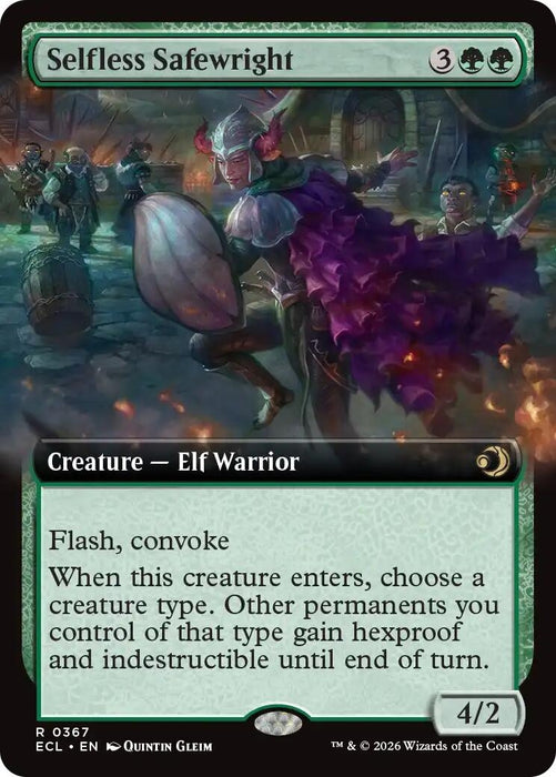 Image for Selfless Safewright (Extended Art) (367) [Lorwyn Eclipsed] - Magic: The Gathering