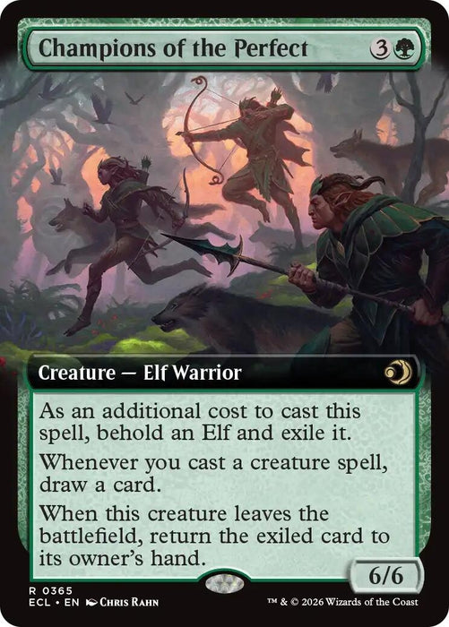 Image for Champions of the Perfect (Extended Art) (365) (Foil) [Lorwyn Eclipsed] - Magic: The Gathering