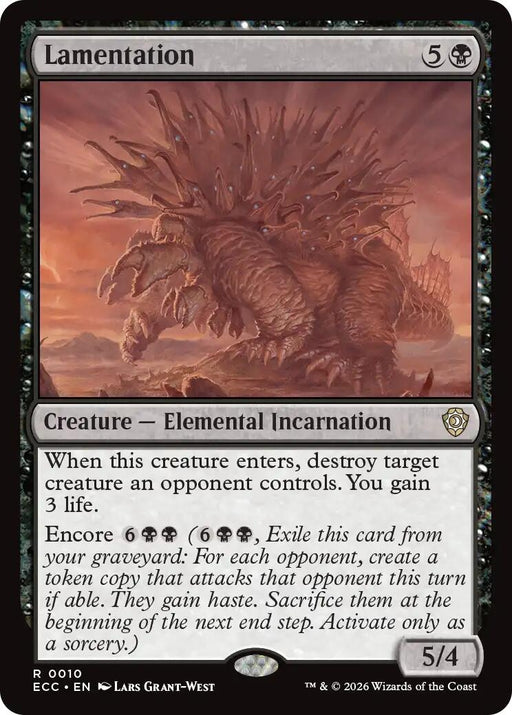 Image for Lamentation (10) [Lorwyn Eclipsed] - Magic: The Gathering