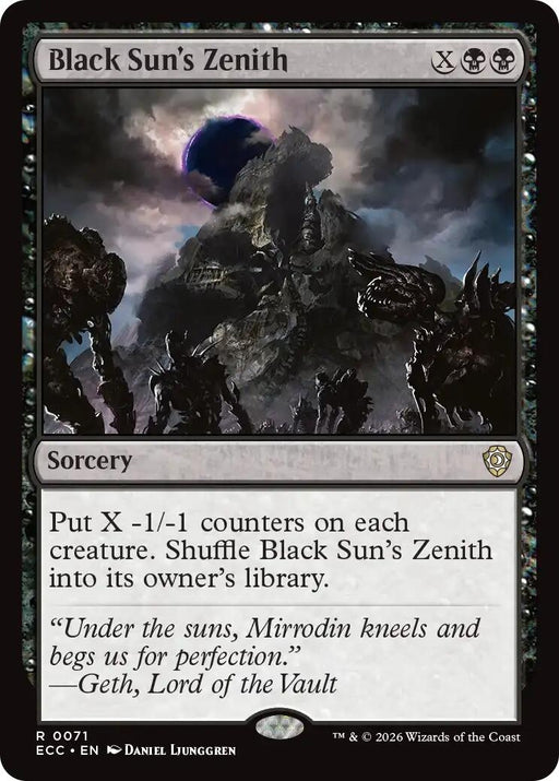 Image for Black Sun's Zenith (71) [Lorwyn Eclipsed] - Magic: The Gathering