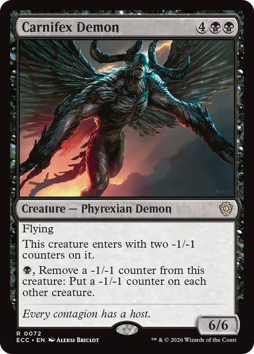 Image for Carnifex Demon (72) [Lorwyn Eclipsed] - Magic: The Gathering