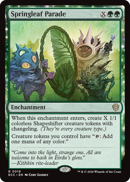 Image for Springleaf Parade (19) [Lorwyn Eclipsed] - Magic: The Gathering