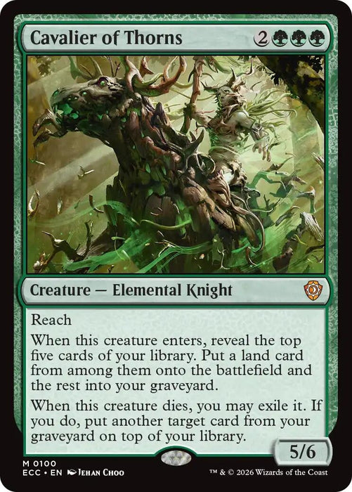 Image for Cavalier of Thorns (100) [Lorwyn Eclipsed] - Magic: The Gathering