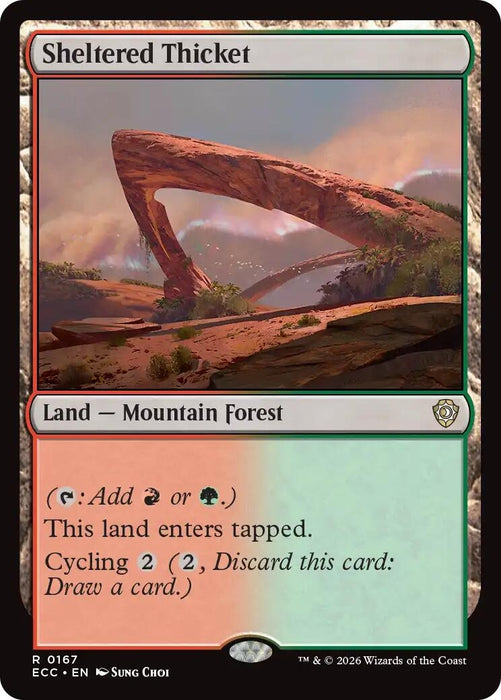 Image for Sheltered Thicket (167) [Lorwyn Eclipsed] - Magic: The Gathering