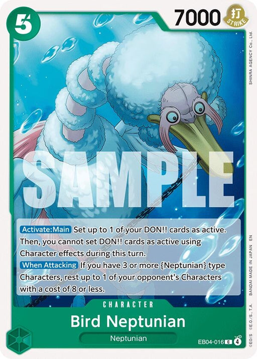 Image for Bird Neptunian (EB04-016) [The Azure Sea's Seven] - One Piece Card Game