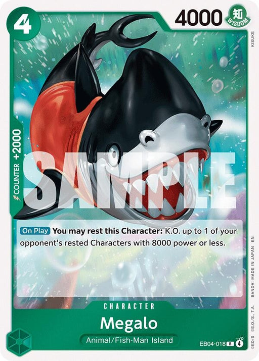 Image for Megalo (EB04-018) (Foil) [The Azure Sea's Seven] - One Piece Card Game