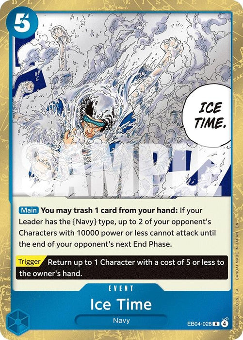 Ice Time (EB04-028) (Foil) [The Azure Sea's Seven]