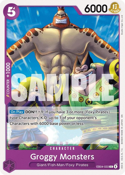 Image for Groggy Monsters (EB04-033) [The Azure Sea's Seven] - One Piece Card Game