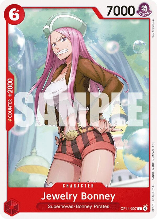 Image for Jewelry Bonney (OP14-007) [The Azure Sea's Seven] - One Piece Card Game