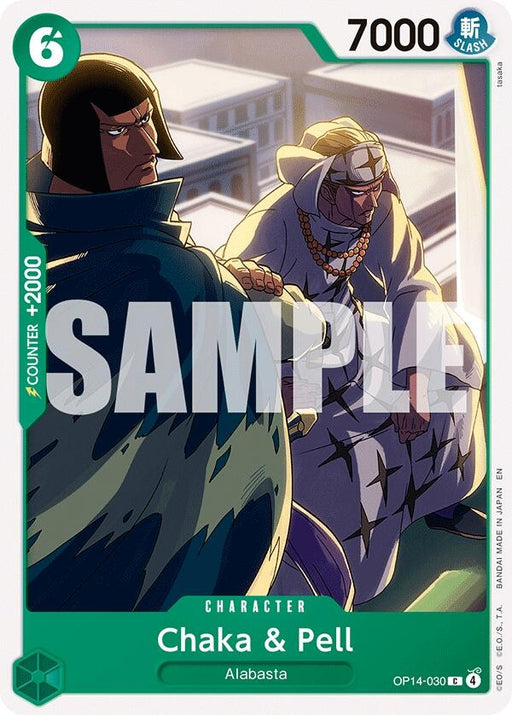Image for Chaka & Pell - OP14-030 (OP14-030) [The Azure Sea's Seven] - One Piece Card Game