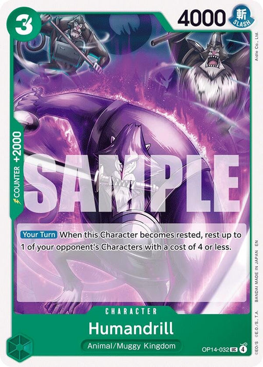 Image for Humandrill (OP14-032) [The Azure Sea's Seven] - One Piece Card Game