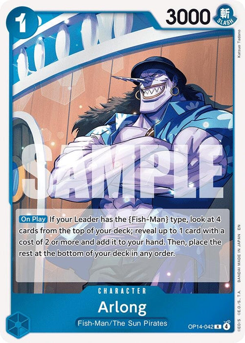 Arlong (OP14-042) (Foil) [The Azure Sea's Seven]