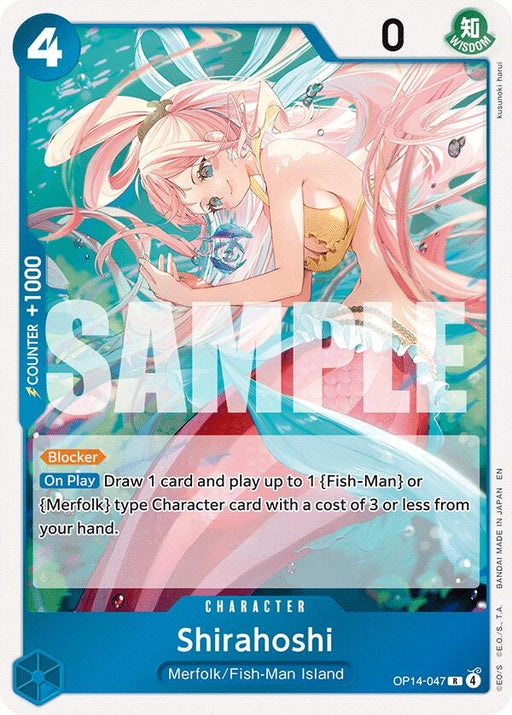 Image for Shirahoshi (OP14-047) (Foil) [The Azure Sea's Seven] - One Piece Card Game