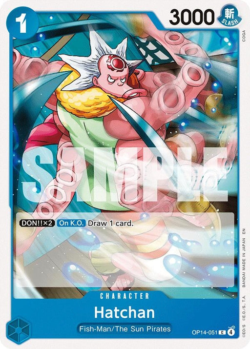 Image for Hatchan (OP14-051) [The Azure Sea's Seven] - One Piece Card Game