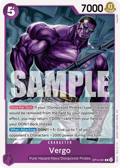 Image for Vergo (OP14-061) (Foil) [The Azure Sea's Seven] - One Piece Card Game