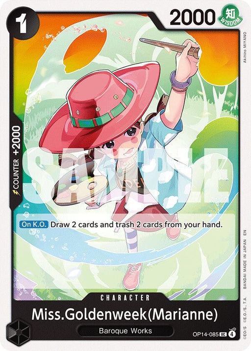 Image for Miss.Goldenweek(Marianne) (OP14-085) [The Azure Sea's Seven] - One Piece Card Game