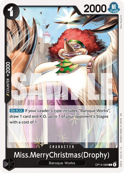 Image for Miss.MerryChristmas(Drophy) (OP14-088) [The Azure Sea's Seven] - One Piece Card Game