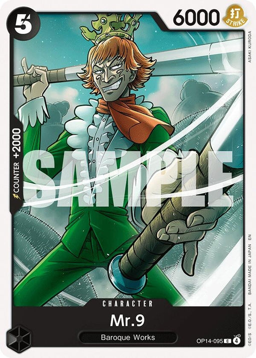 Image for Mr.9 (OP14-095) [The Azure Sea's Seven] - One Piece Card Game