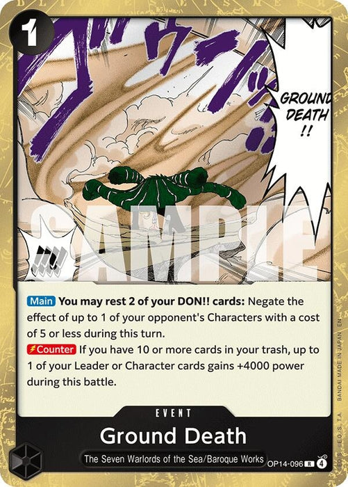 Ground Death (OP14-096) (Foil) [The Azure Sea's Seven]