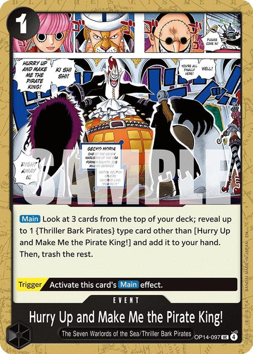 Image for Hurry Up and Make Me the Pirate King! (OP14-097) [The Azure Sea's Seven] - One Piece Card Game