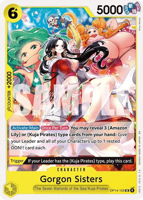 Image for Gorgon Sisters (OP14-105) [The Azure Sea's Seven] - One Piece Card Game