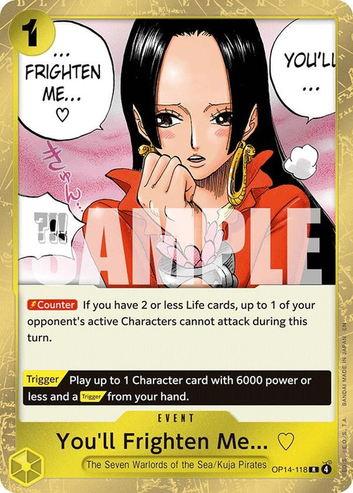 You'll Frighten Me... (OP14-118) (Foil) [The Azure Sea's Seven]
