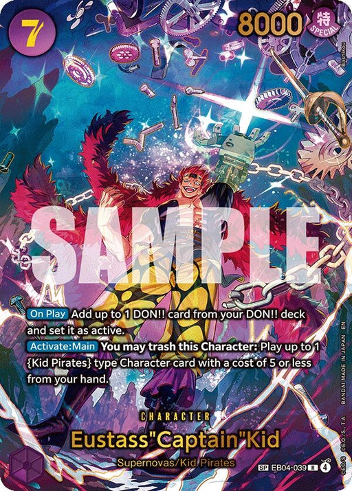 Image for Eustass"Captain"Kid - EB04-039 (SP) (EB04-039) (Foil) [The Azure Sea's Seven] - One Piece Card Game