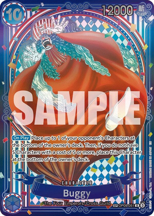 Image for Buggy - OP09-051 (SP) (OP09-051) (Foil) [The Azure Sea's Seven] - One Piece Card Game