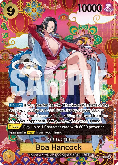 Boa Hancock - OP14-112 (SP) (OP14-112) (Foil) [The Azure Sea's Seven]