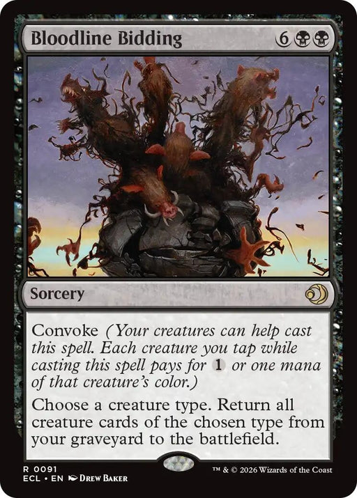 Image for Bloodline Bidding (91) [Lorwyn Eclipsed] - Magic: The Gathering